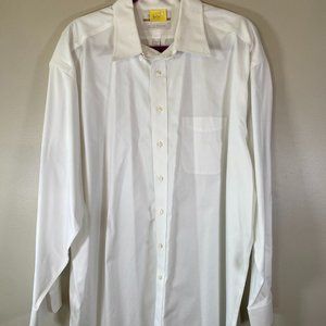 Roundtree and York Non-iron EZ Wash White Button Down